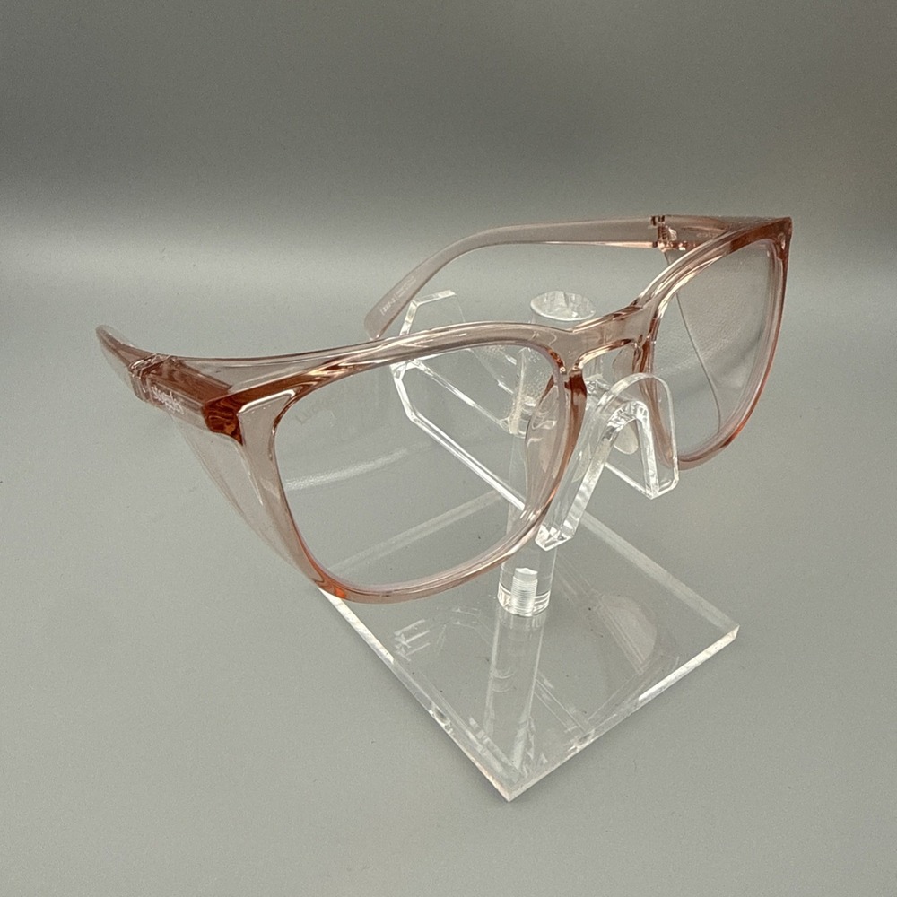 Stoggles Round Anti Fog Blush Pink Safety Glasses Pre-Owned Excellent Condition